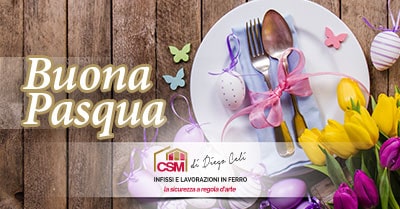 CSM Infissi di Diego Celi Roma augura a tutti voi una Buona Pasqua.