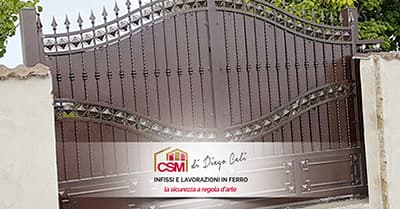 Cancelli in ferro per ville e attività commerciali