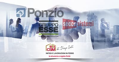 Secco Sistemi, Ponzio Alluminium e GRUPPOESSE, partner d'eccellenza CSM Infissi
