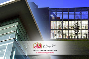 Facciata continua a taglio termico autoportante a montanti e traversi