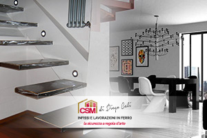 CSM Infissi con la sua nuova linea design collection realizza scale da interno di qualità e design.