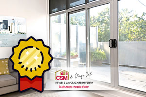 Infissi blindati in acciaio che ricevono premi e riconoscimenti importanti