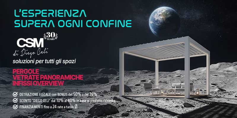 Sostituisci o installa Infissi, Vetrate Panoramiche, Pergole e Pergole Bioclimatiche