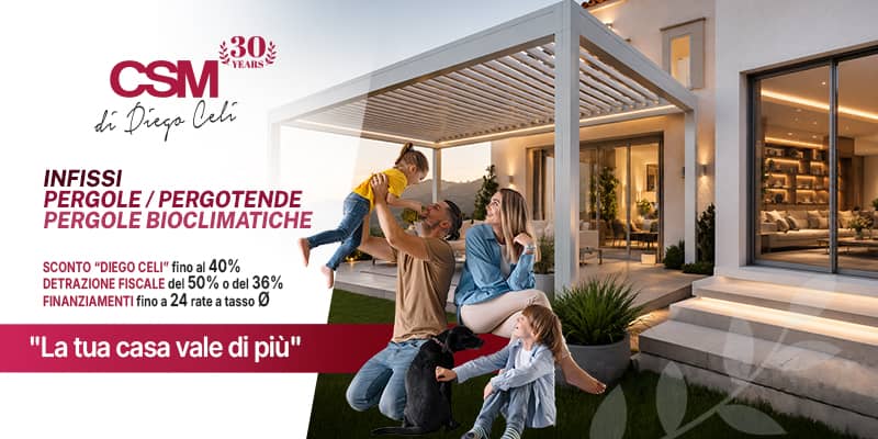 Sostituisci o installa Infissi, Vetrate Panoramiche, Pergole e Pergole Bioclimatiche