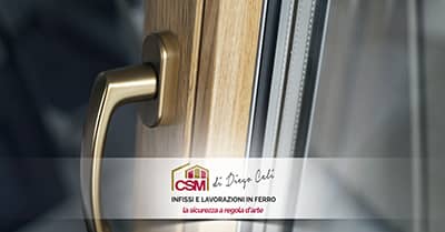 Infissi con finitura in legno