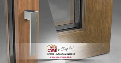 Infissi in alluminio con finiture in legno di CSM Infissi