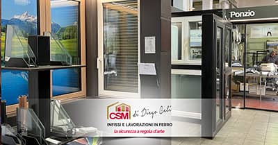 Lo showroom di CSM infissi di Diego Celi