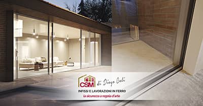 Gli infissi a Roma minimal per ville si lusso