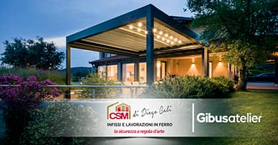 Pergotende con luci LED integrate