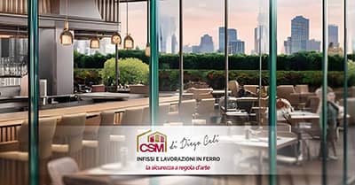 Vetrate panoramiche per attività commerciali