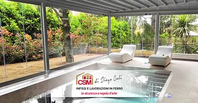 Vetrate panoramiche su misura di CSM Infissi 