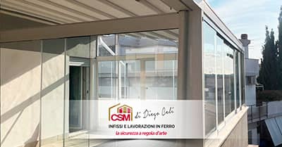 Vetrate panoramiche per pergole di CSM Infissi