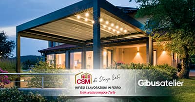 Illuminazione LED integrata per le pergole bioclimatiche