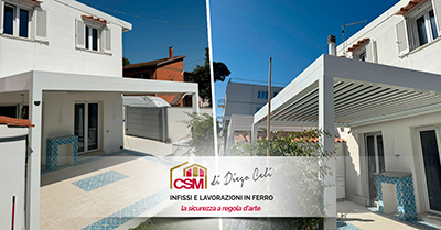 Le pergole di CSM Infissi in collaborazione con Gibus