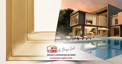 Infissi deluxe in ottone CSM infissi